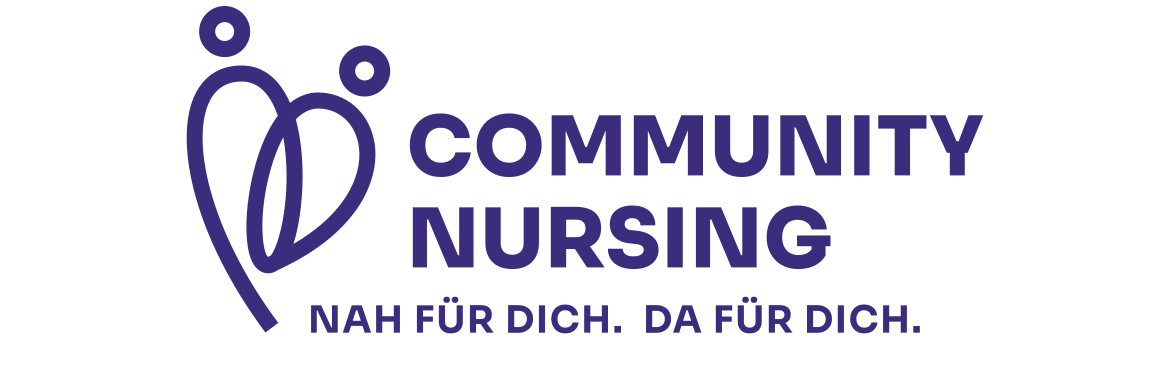 Logo "Community Nursing - Nah für dich. Da für dich."